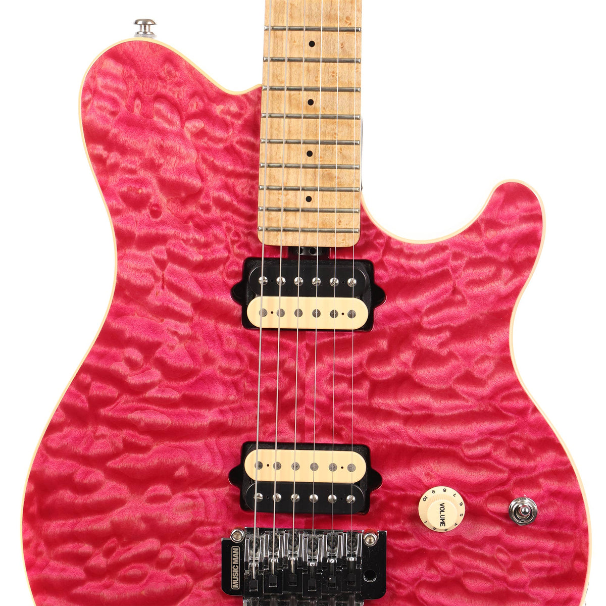 Ernie Ball Music Man Axis Tribute Quilt Top Trans Pink 2011 — 6