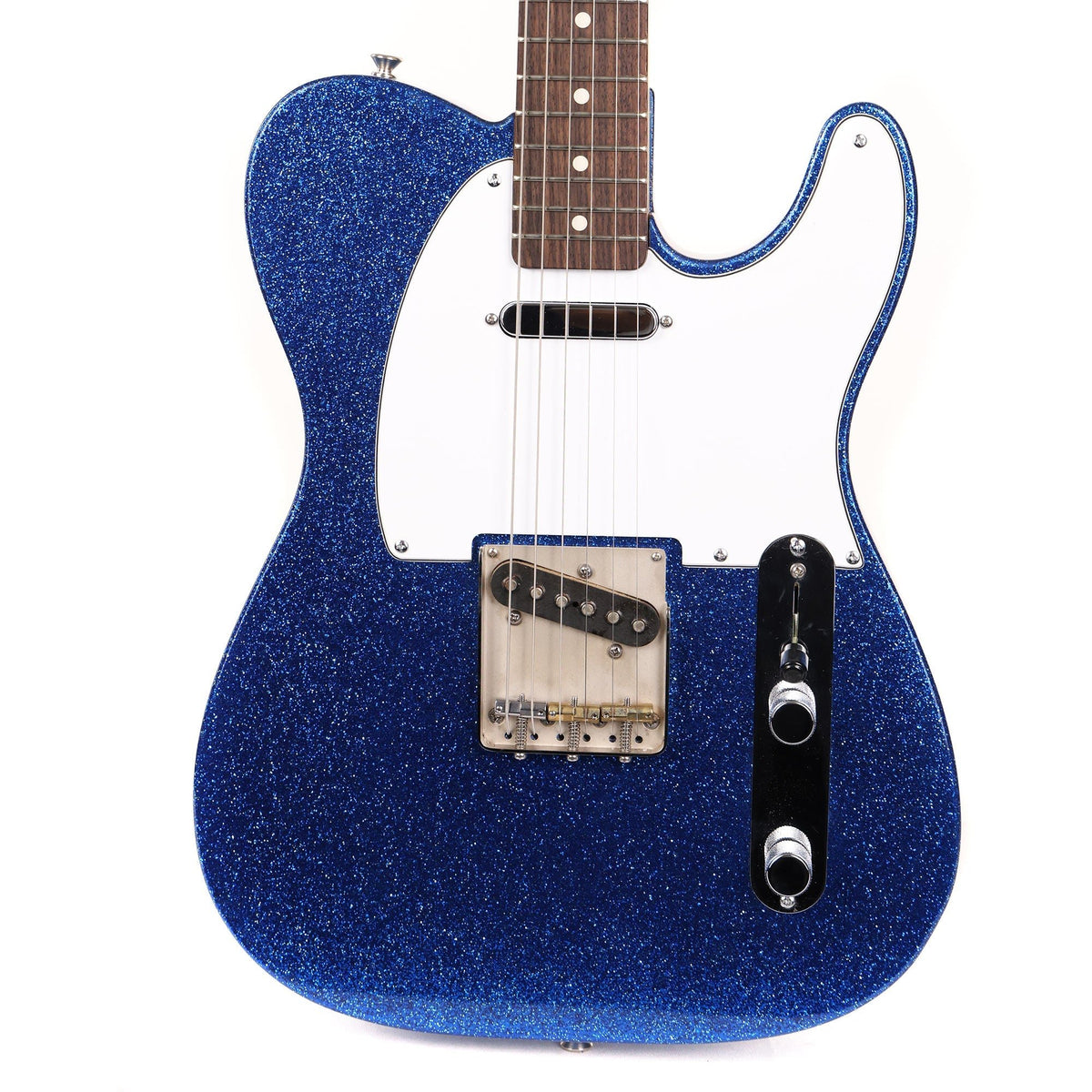 Crook T-Style Guitar Blue Sparkle Used — 1