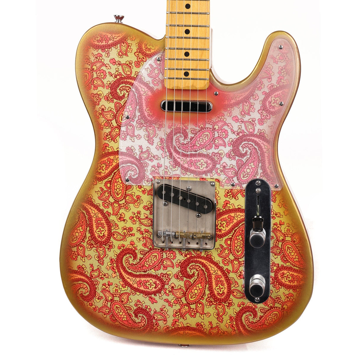 Crook T-Style Guitar Gold Paisley Used — 1