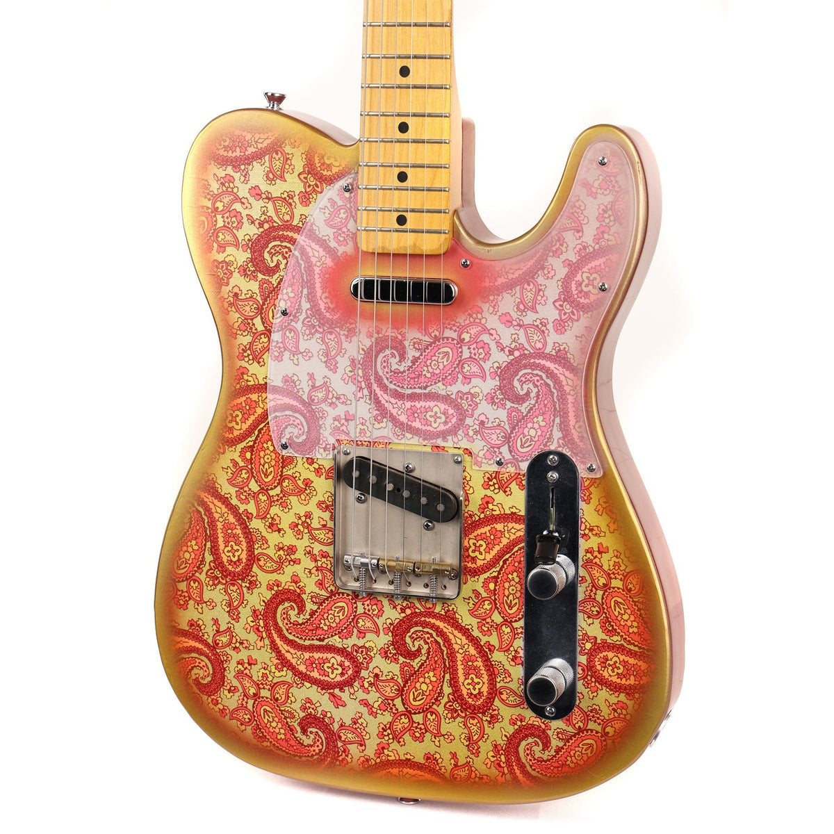 Crook T-Style Guitar Gold Paisley Used — 7