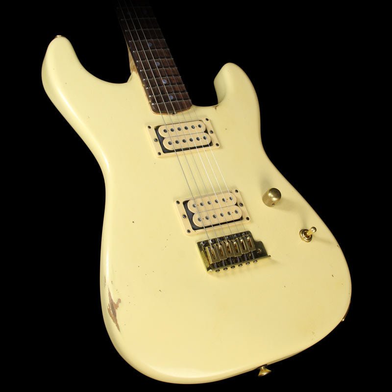 Charvel Custom Shop Nitro Aged San Dimas Electric Guitar Vintage White — 1