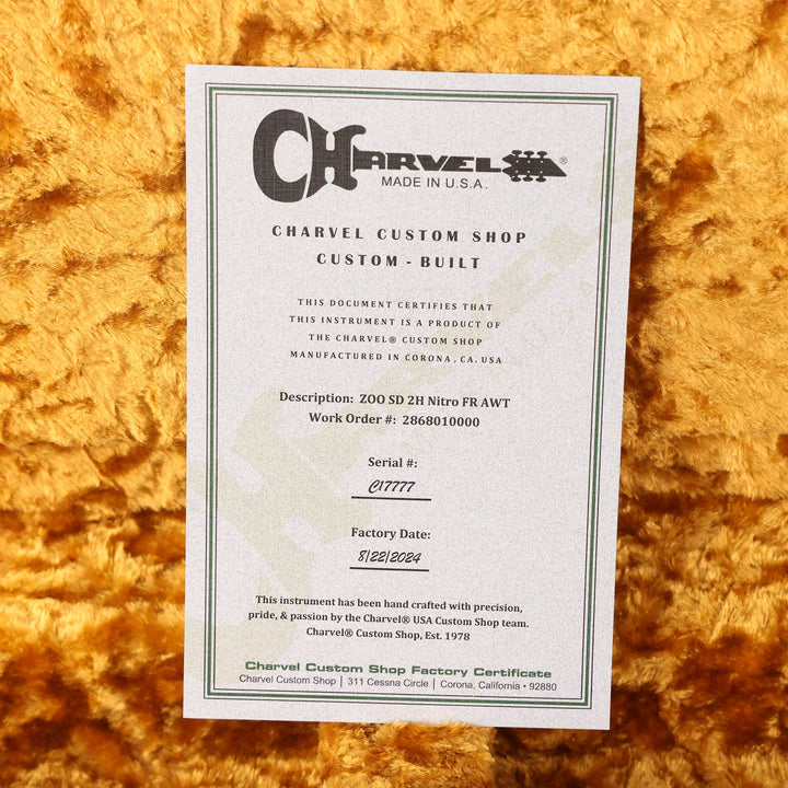 Charvel Custom Shop San Dimas Nitro Aged Arctic White