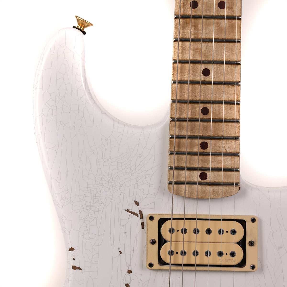 Charvel Custom Shop San Dimas Nitro Aged Arctic White — 4