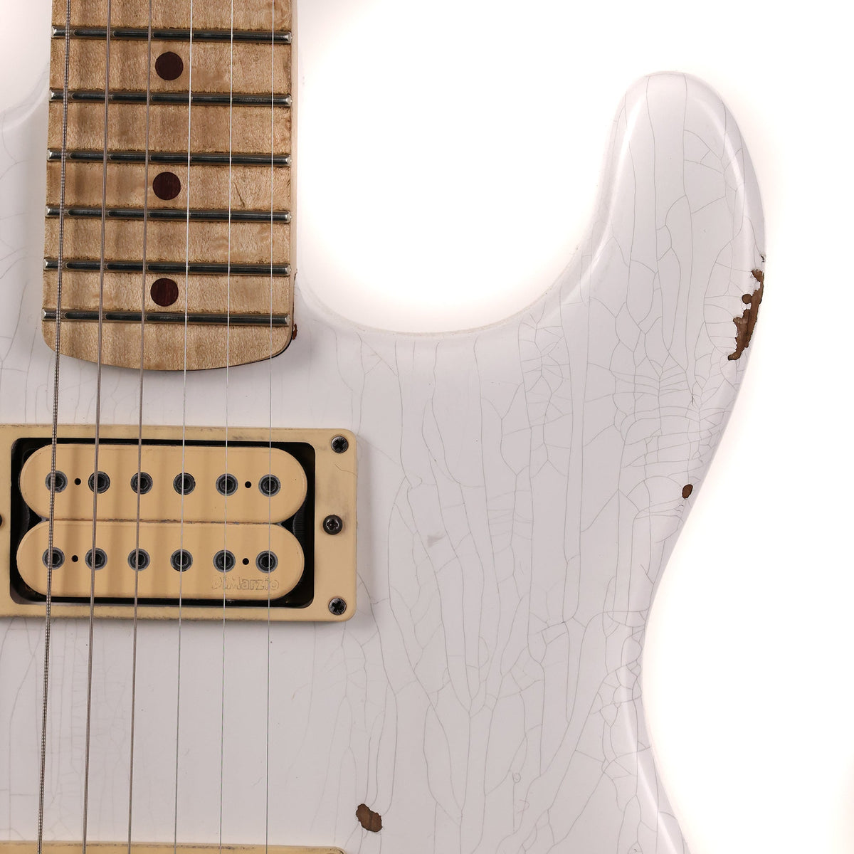 Charvel Custom Shop San Dimas Nitro Aged Arctic White — 6