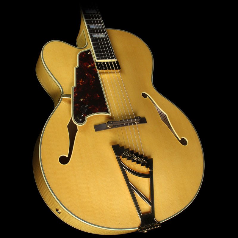 D'Angelico EXL-1 Left-Handed Electric Guitar Natural — 1