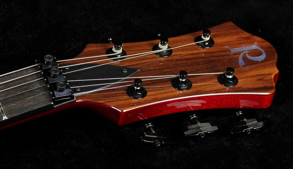 B.C. Rich USA Handcrafted Mockingbird SL Electric Guitar Transparent Red — 4