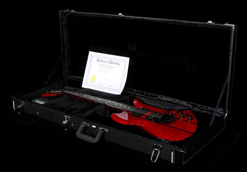 B.C. Rich USA Handcrafted Mockingbird SL Electric Guitar Transparent Red — 6