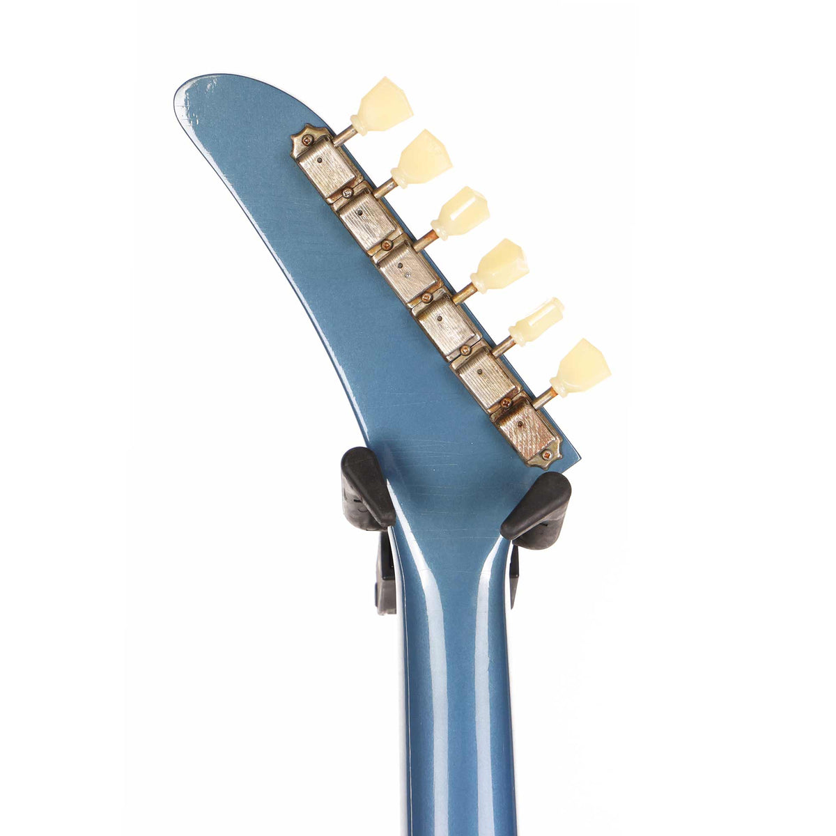Banker Excalibur Custom Korina Aged Pelham Blue Metallic 2022 — 5