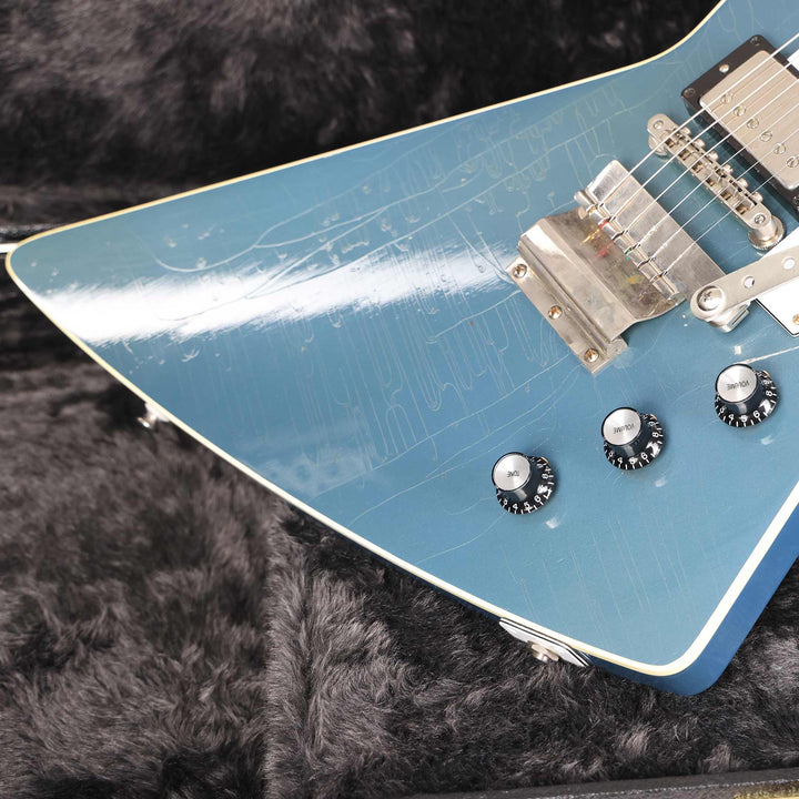 Banker Excalibur Custom Korina Aged Pelham Blue Metallic 2022