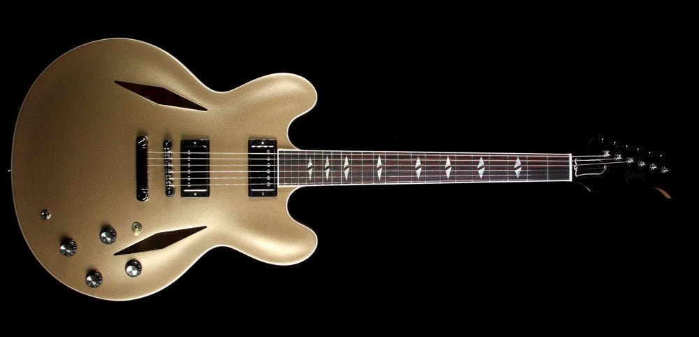 2014 Gibson Memphis ES-335 Dave Grohl Signature Metallic Gold — 2