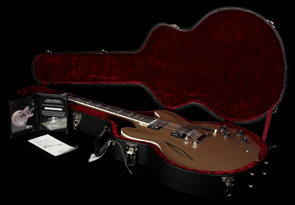 2014 Gibson Memphis ES-335 Dave Grohl Signature Metallic Gold — 5