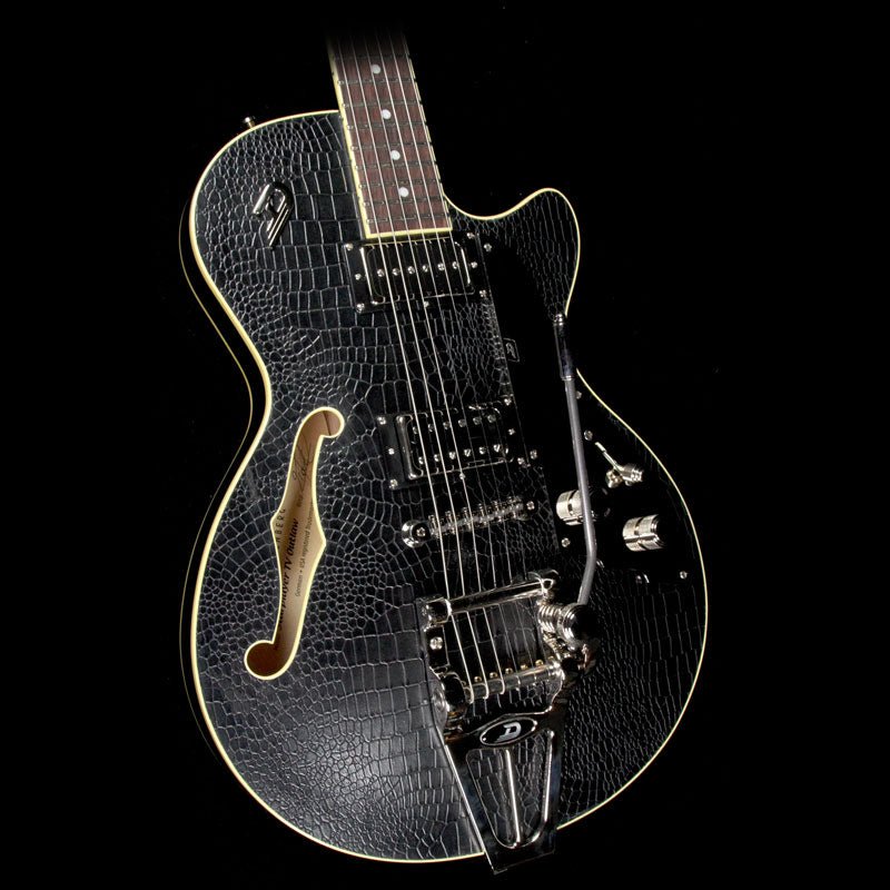 Duesenberg Starplayer TV Outlaw Black Alligator Tolex | The Music Zoo