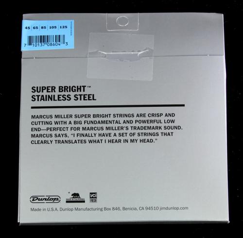 Dunlop Marcus Miller Signature Stainless Steel Bass Strings Five String Set 45-125
