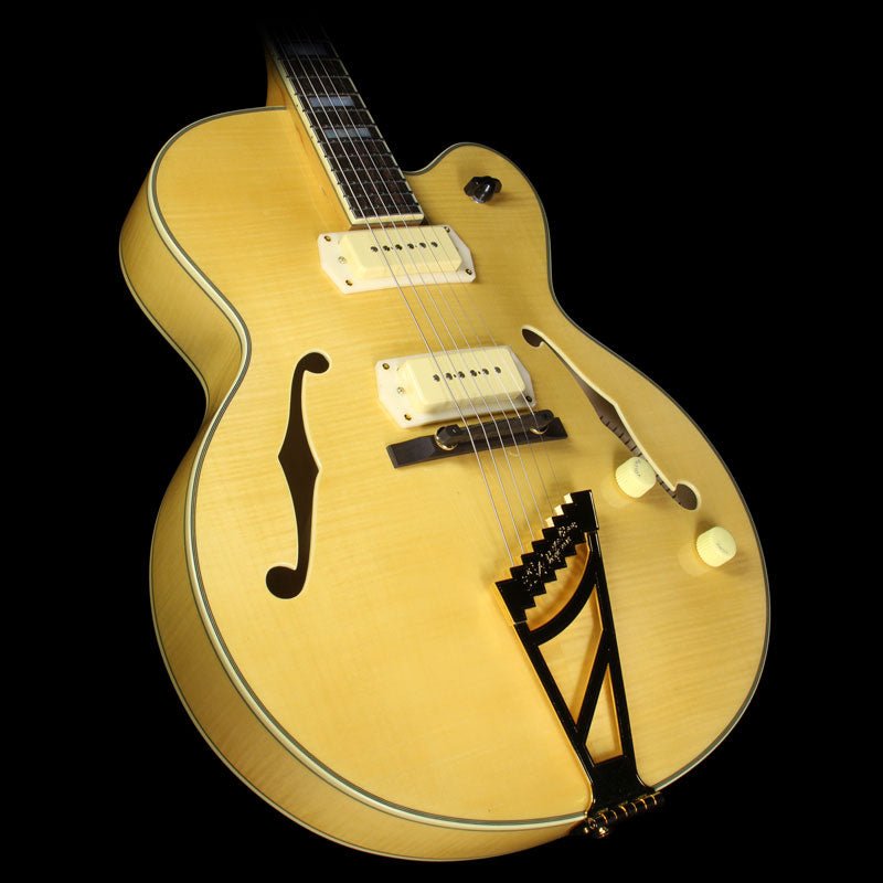 D'Angelico EX-59 Archtop Electric Guitar Natural — 1