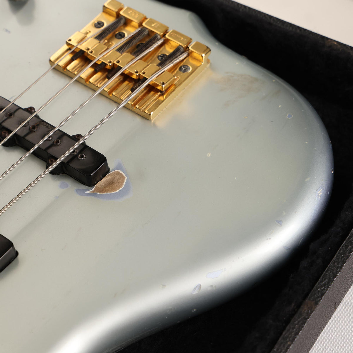 1987 Ken Smith 4-String Bass Silver — 8