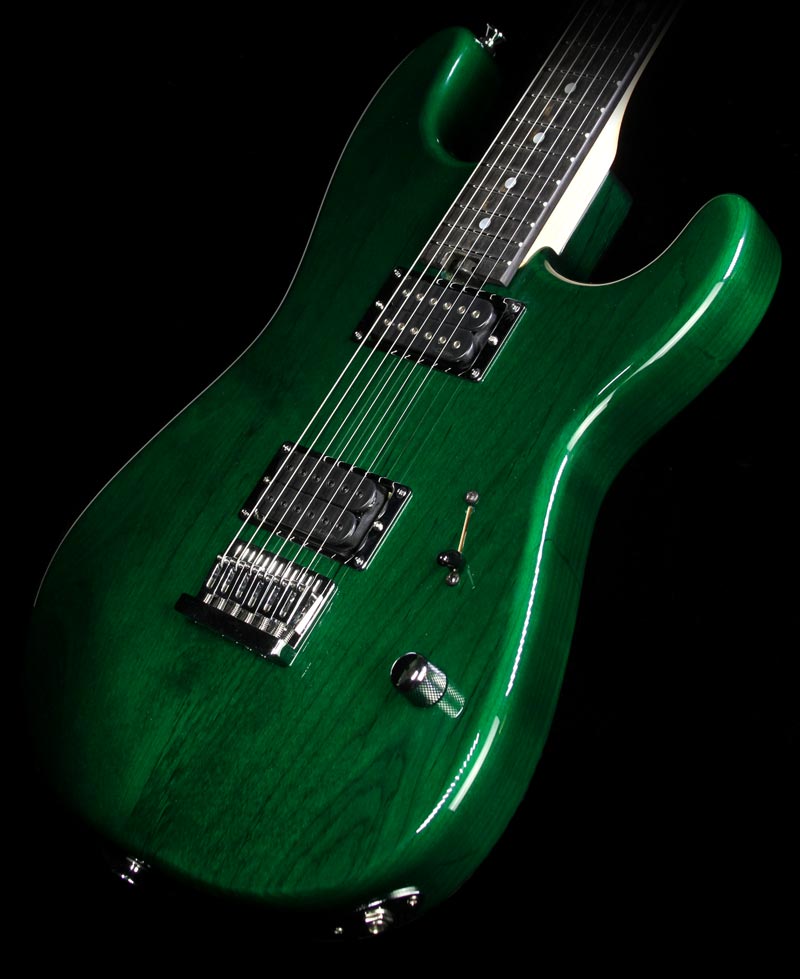 Charvel Custom Shop San Dimas 2H Electric Guitar Transparent Green — 1