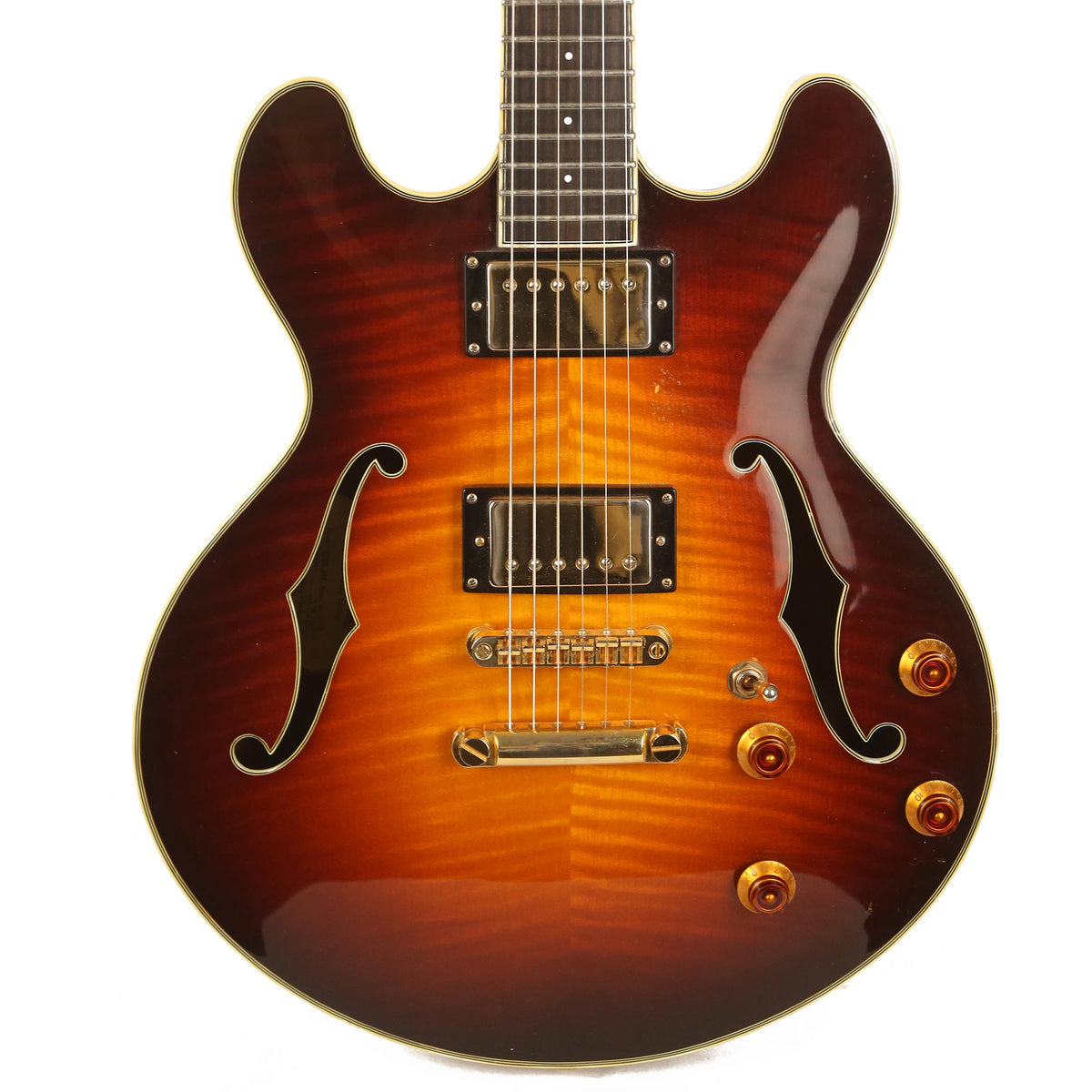 Eastman T185MX Thinline Semi-Hollow Sunburst 2008 — 1
