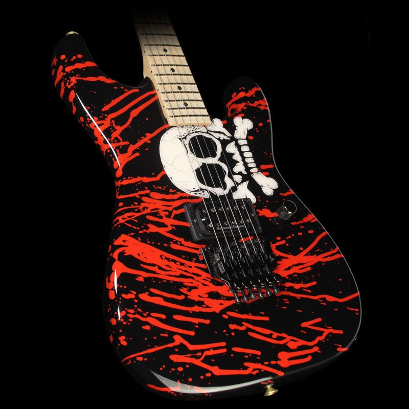 Charvel Custom Shop Warren DeMartini San Dimas Electric Guitar Skull Graphic — 1