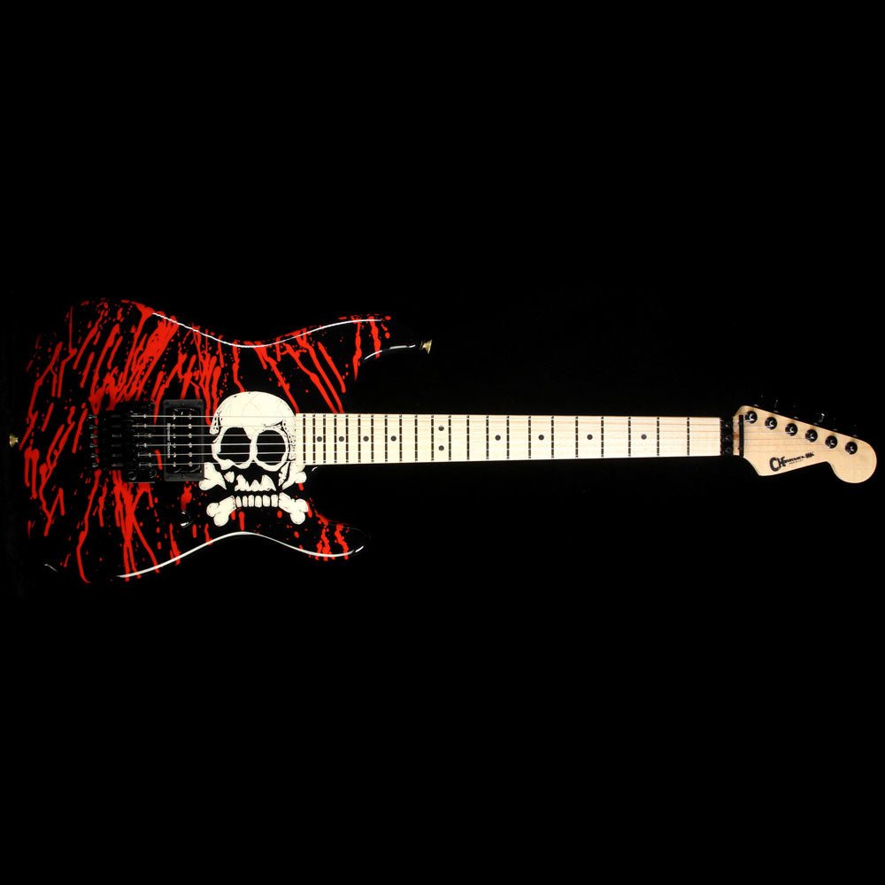 Charvel Custom Shop Warren DeMartini San Dimas Electric Guitar Skull Graphic — 2