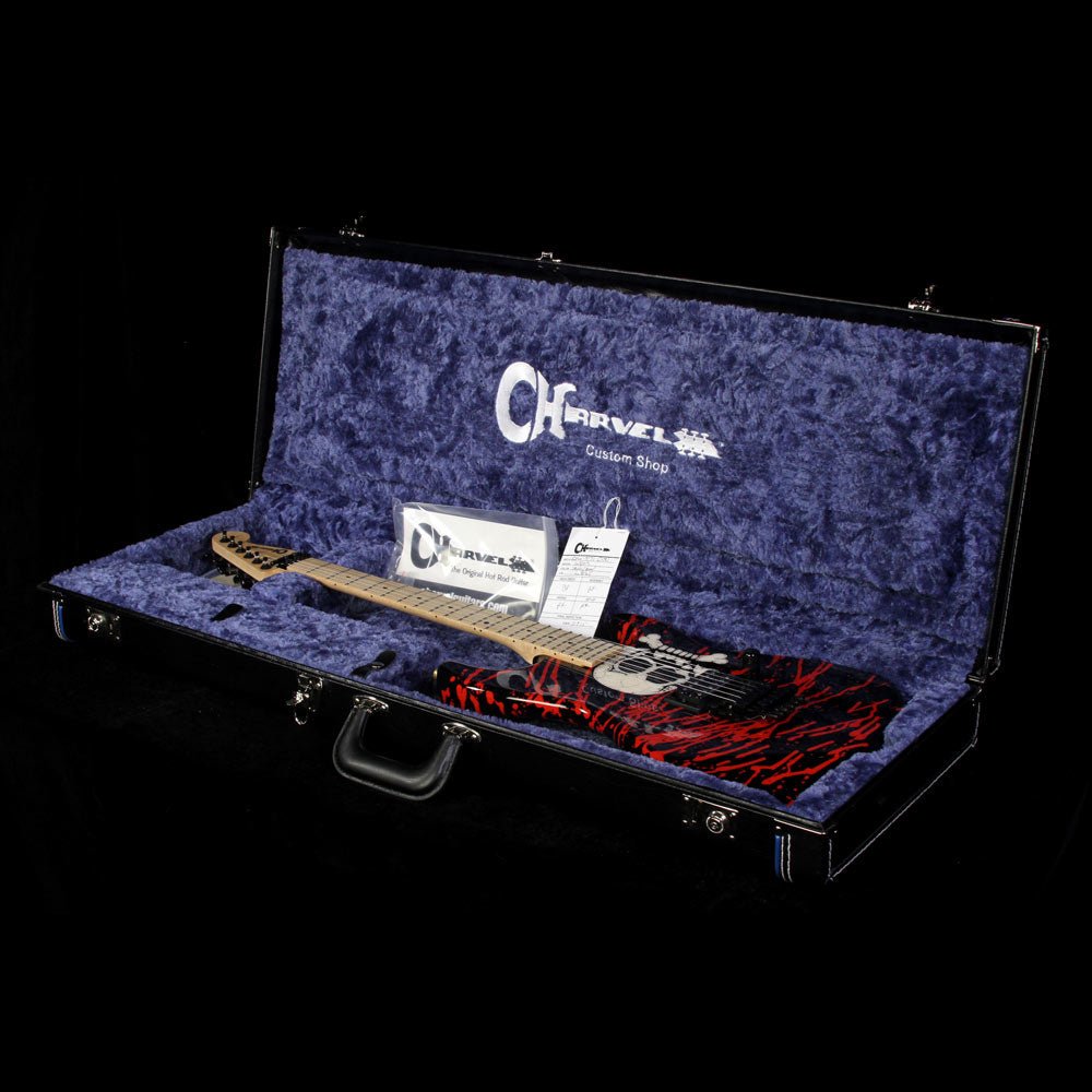 Charvel Custom Shop Warren DeMartini San Dimas Electric Guitar Skull Graphic — 5