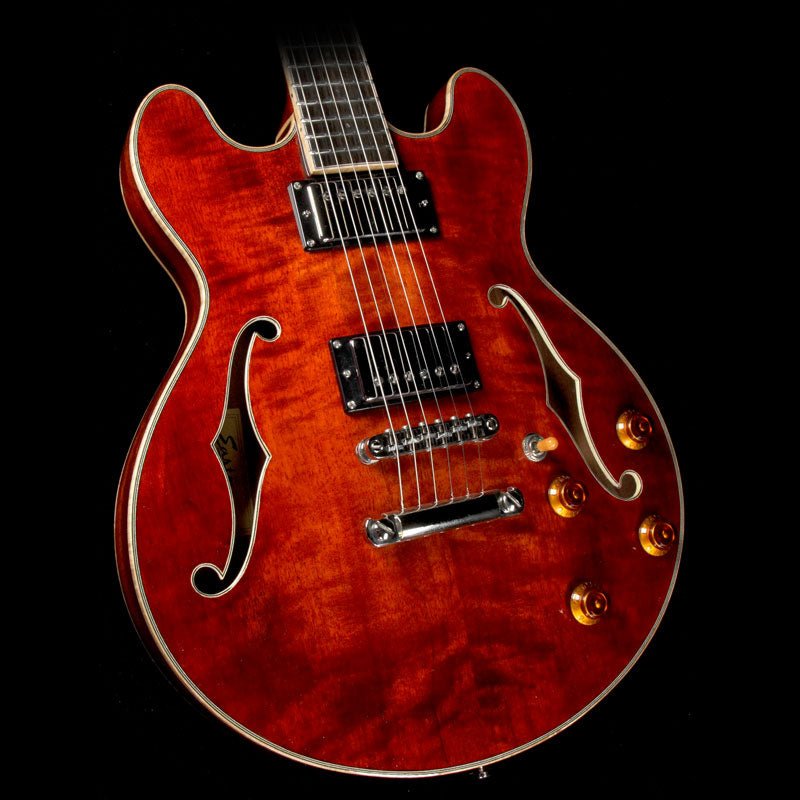 Eastman T184MX Thinline Hollowbody Electric Guitar Classic Finish — 1