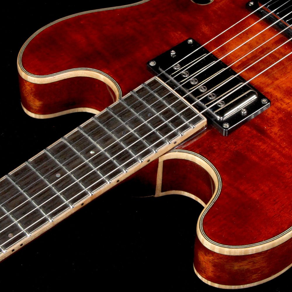 Eastman T184MX Thinline Hollowbody Electric Guitar Classic Finish — 6