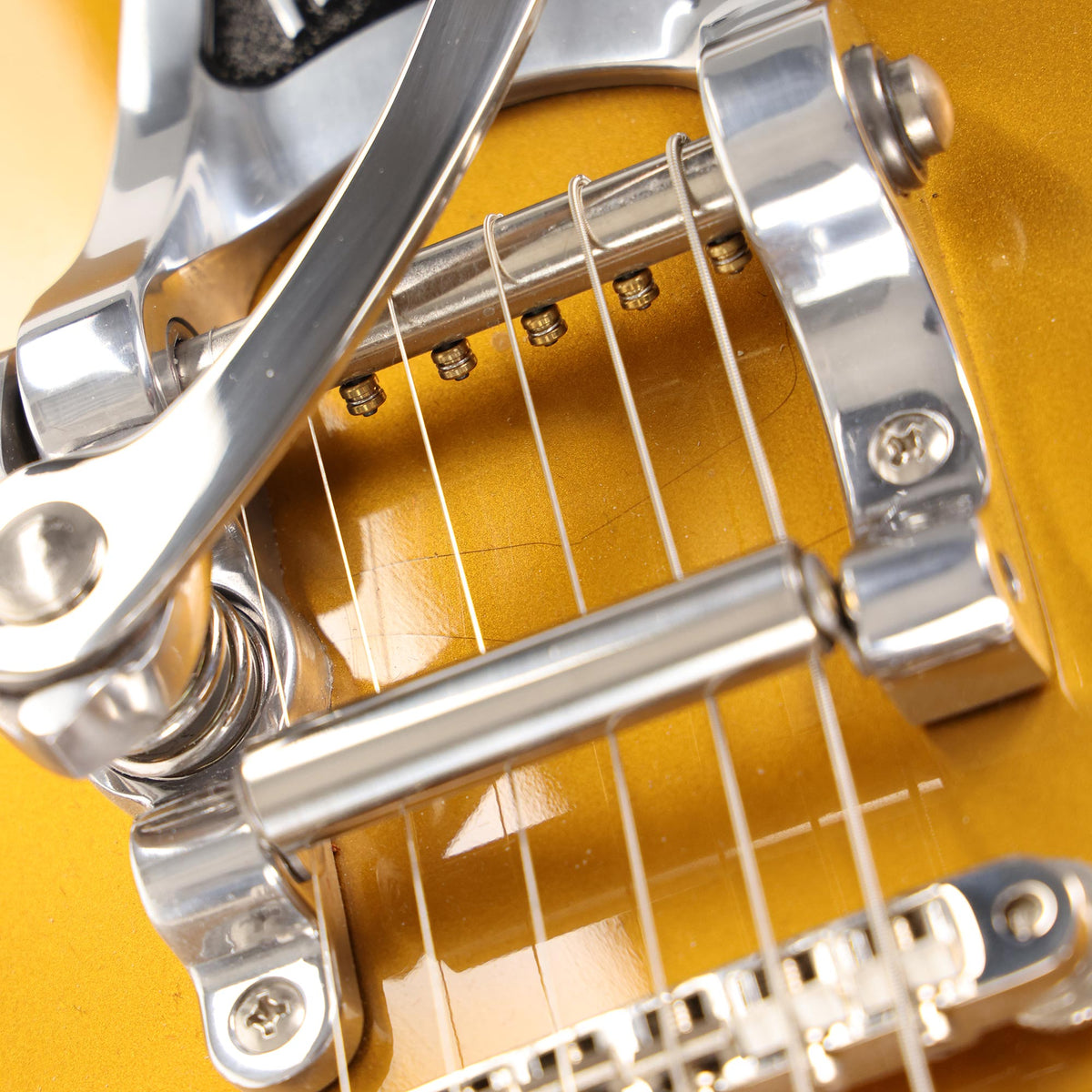 Gibson Custom Johnny A. Standard Bigsby Antique Gold Used — 10