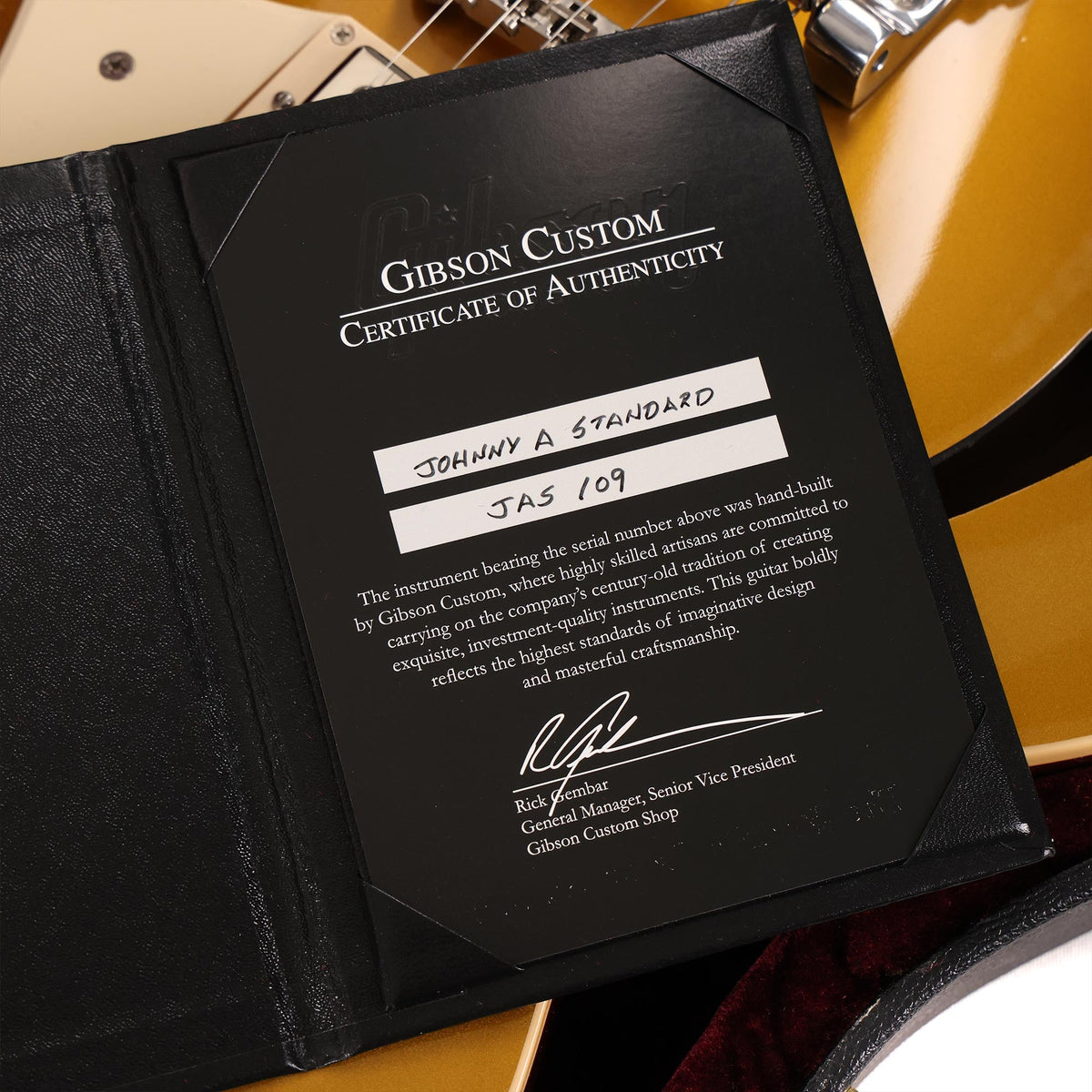 Gibson Custom Johnny A. Standard Bigsby Antique Gold Used — 8