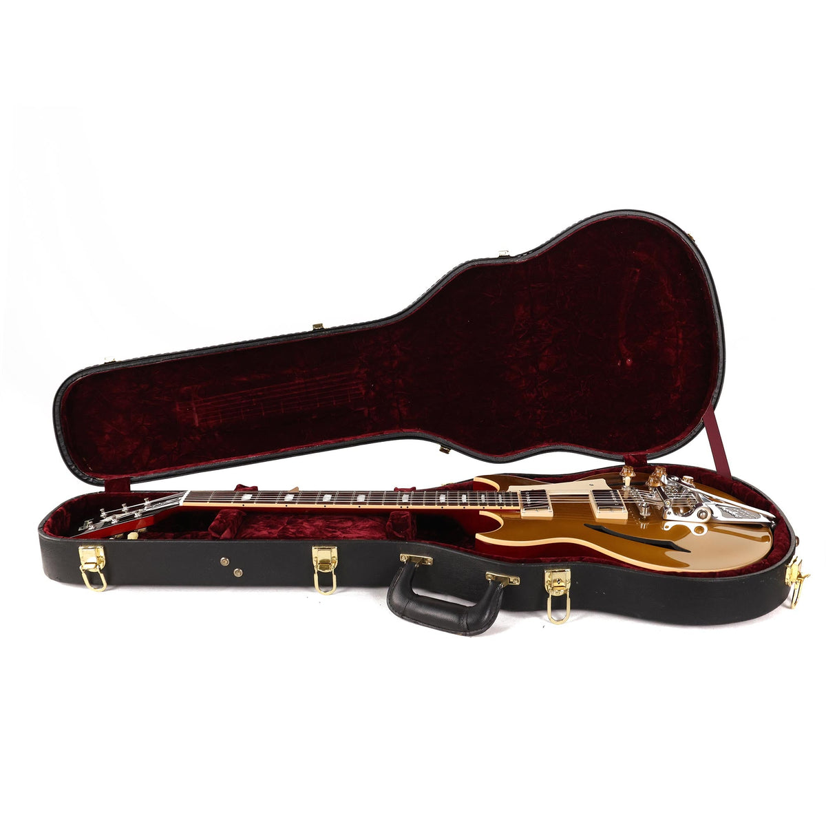 Gibson Custom Johnny A. Standard Bigsby Antique Gold Used — 11