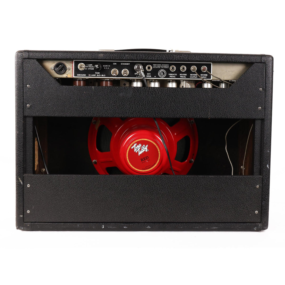 1966 Fender Deluxe Reverb Combo Amplifier — 7