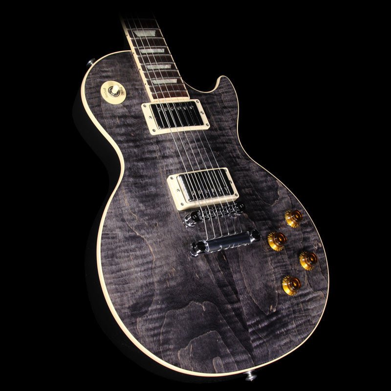 2016 Gibson Les Paul Standard Electric Guitar Translucent Black — 1