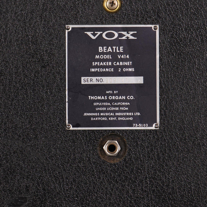 1960s Vox Super Beatle 2x12 Cabinet with Trolley