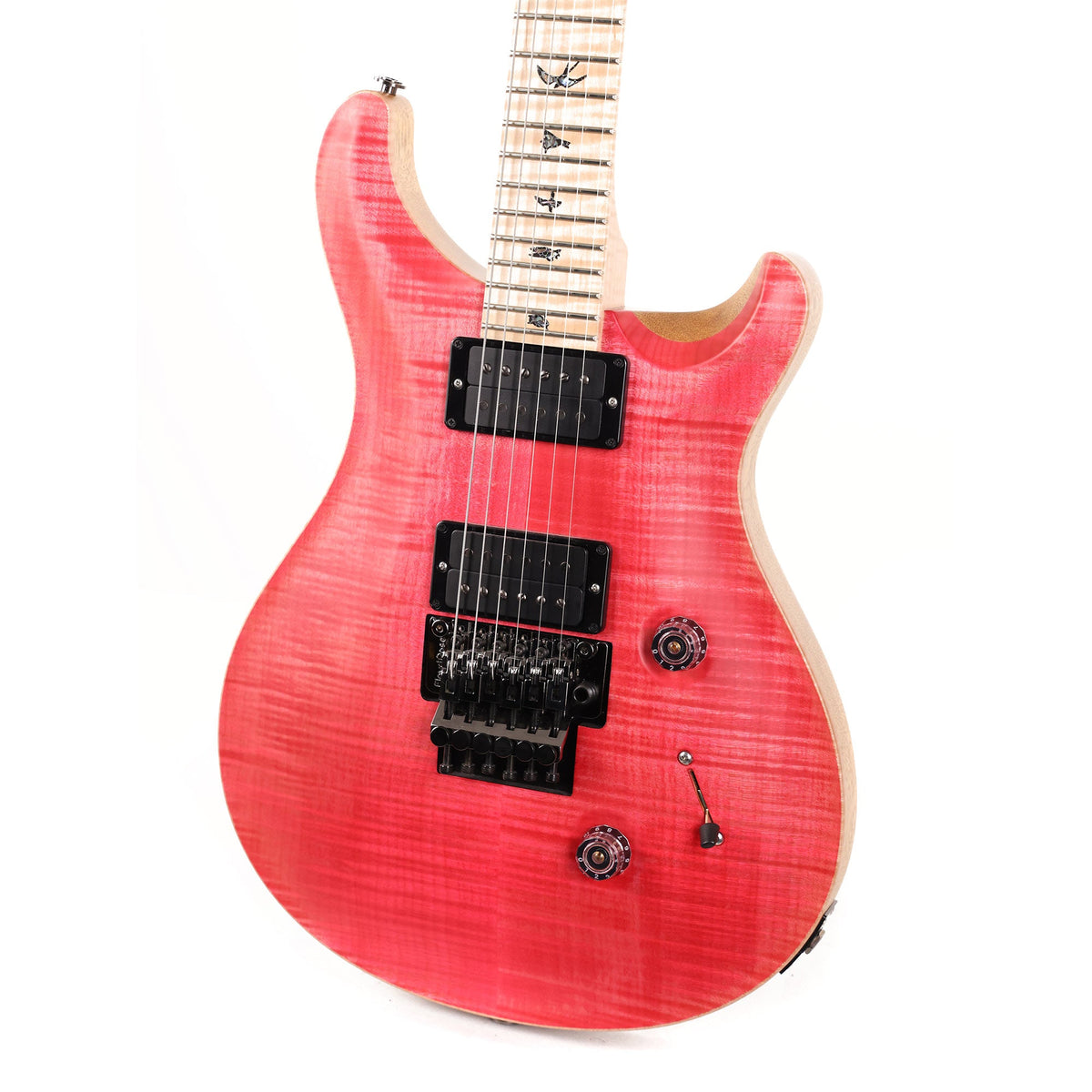 PRS Custom 24 Floyd Rose Wood Library Bonnie Pink Satin 2022 — 7