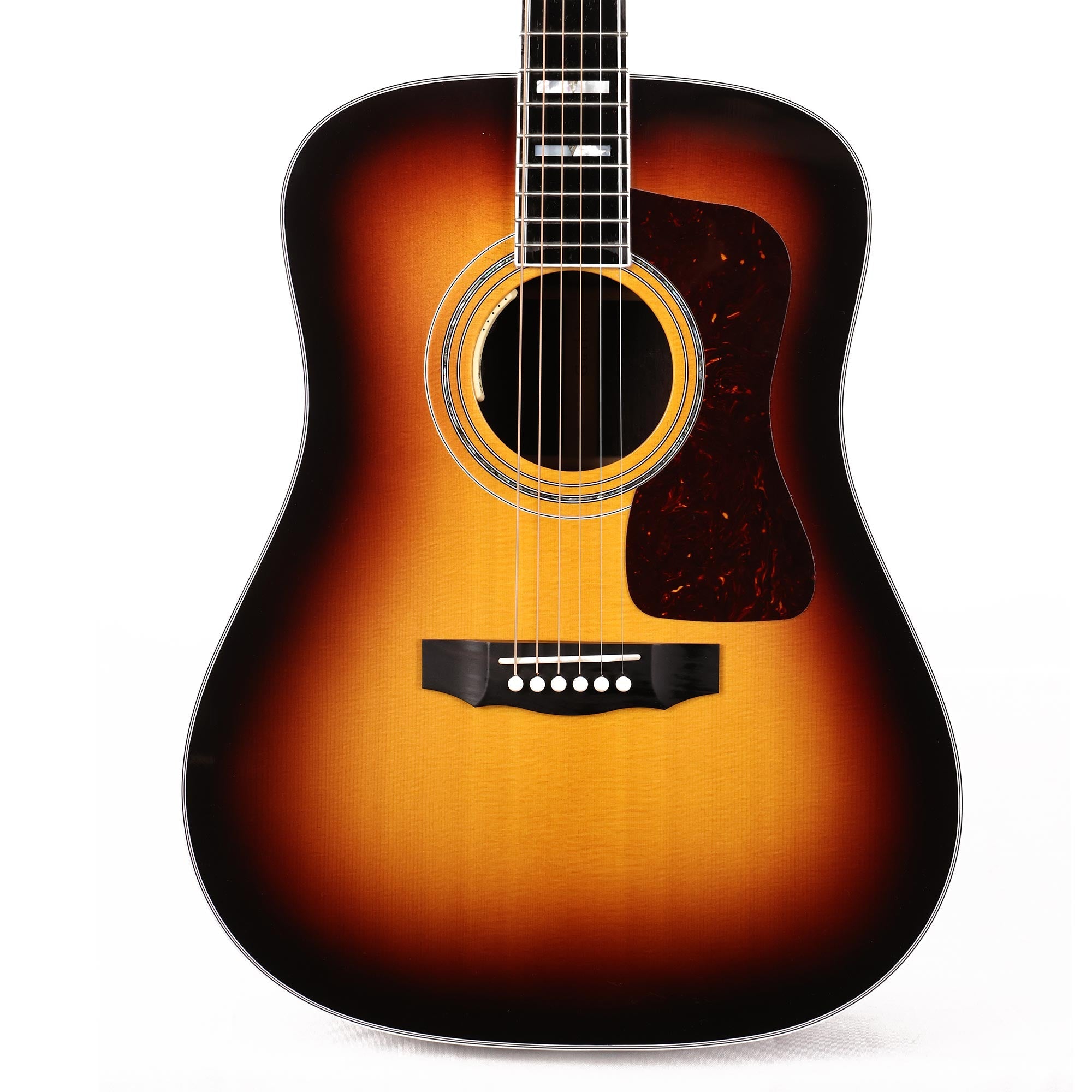 Guild D-55e Acoustic-Electric Antique Burst Used | The Music Zoo