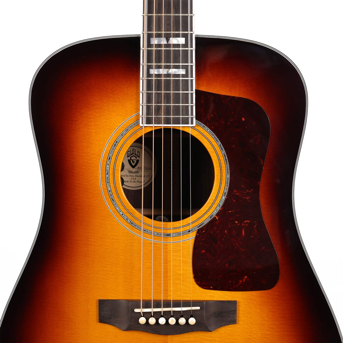 Guild D55e Acoustic-Electric Antique Burst 2013 — 4