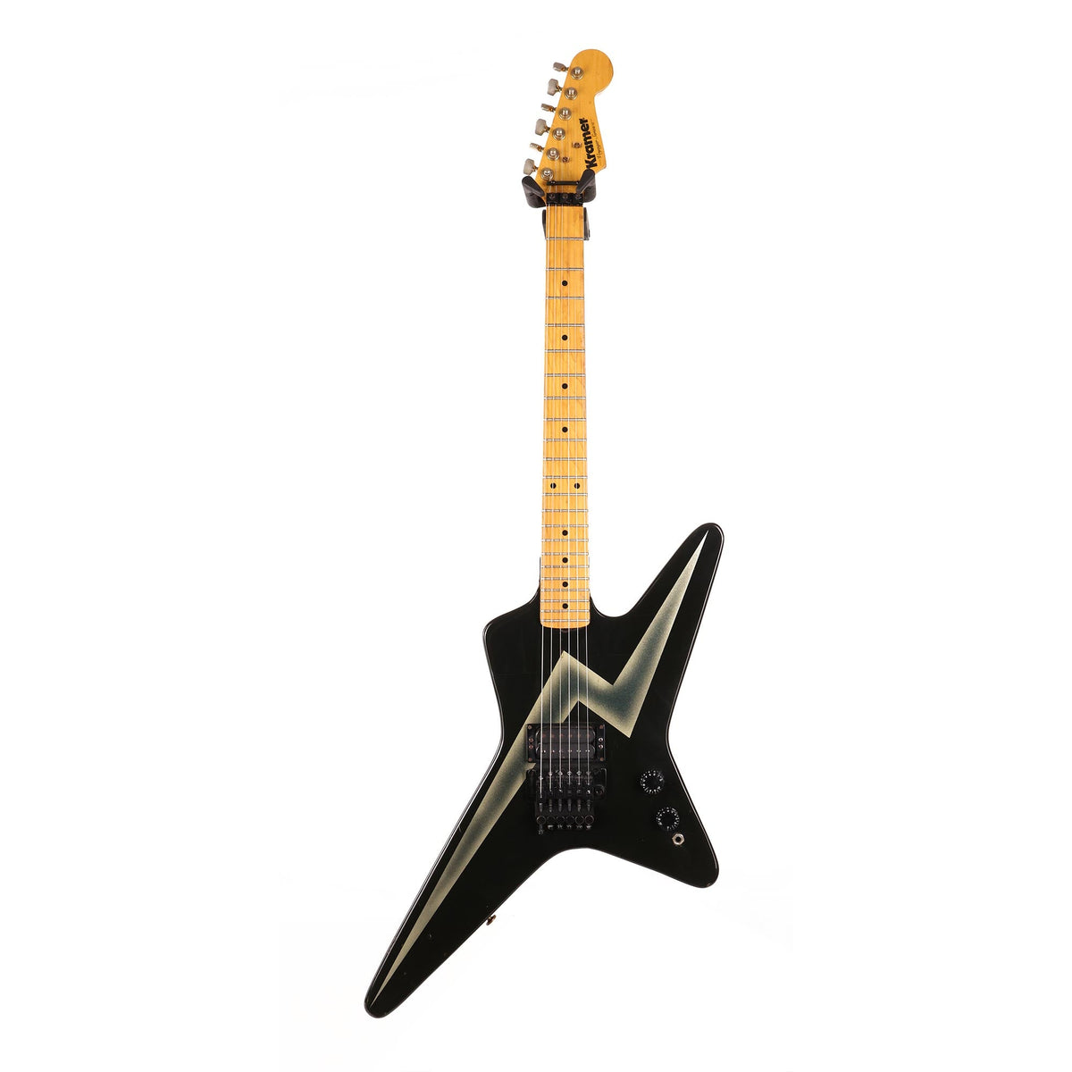 1980s Kramer Voyager Black with Lightning Bolt — 2