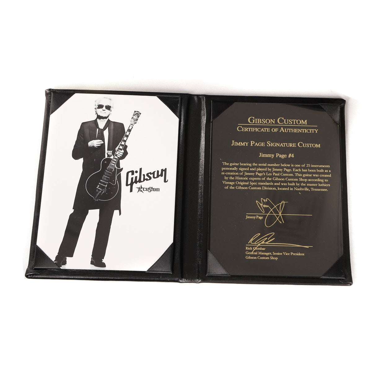 2008 Gibson Custom Shop Jimmy Page Signature Les Paul Custom Signed No. 4 — 8