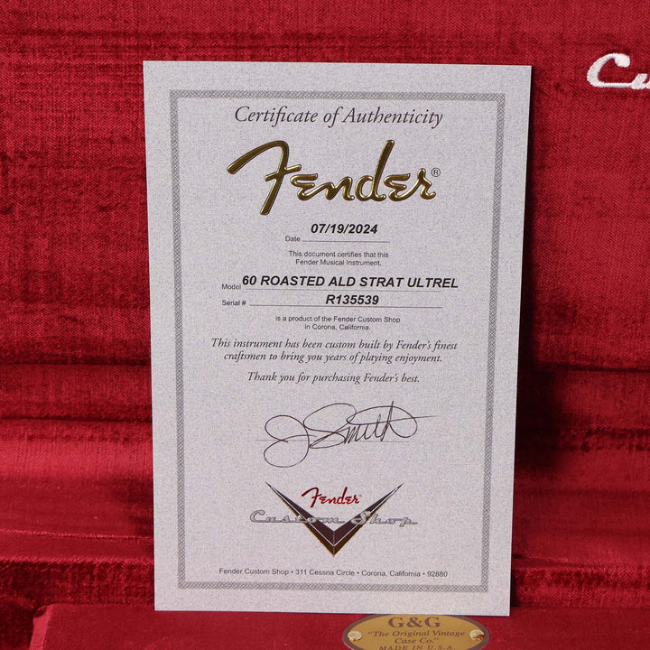 Fender Custom Shop 1960 Stratocaster Ultimate Relic Masterbuilt Jason Smith Aged Olympic White