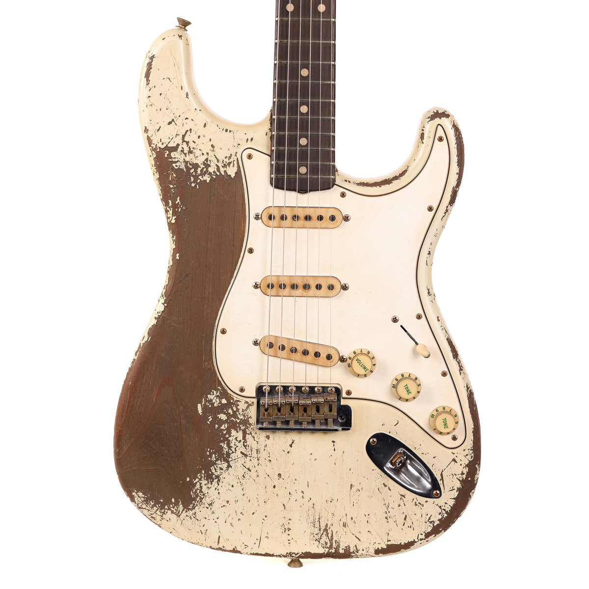 Fender Custom Shop 1960 Stratocaster Ultimate Relic Masterbuilt Jason Smith Aged Olympic White — 1