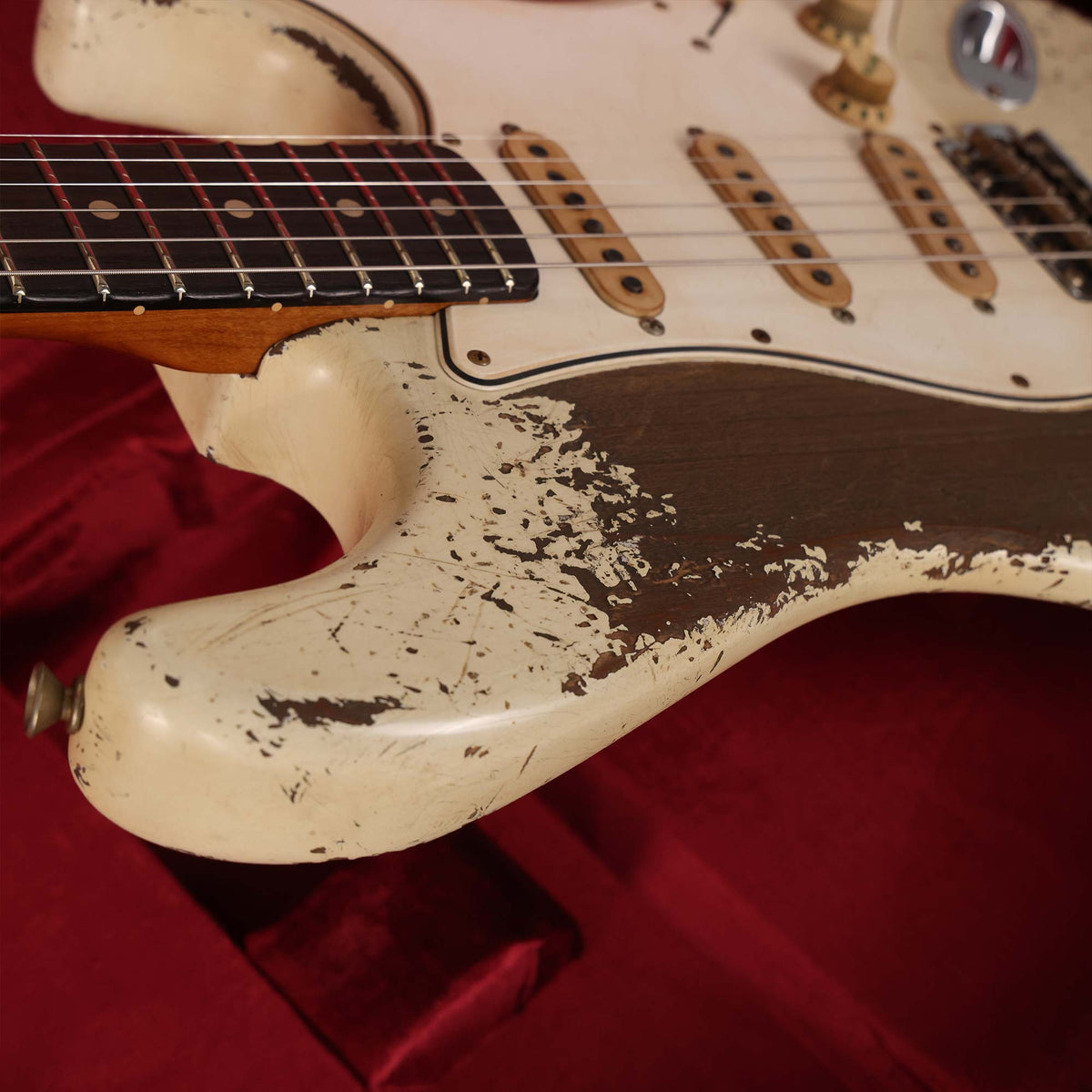 Fender Custom Shop 1960 Stratocaster Ultimate Relic Masterbuilt Jason Smith Aged Olympic White — 4