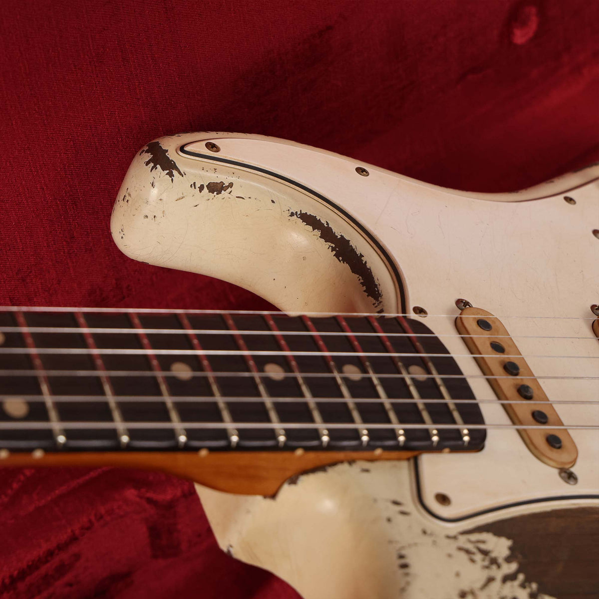 Fender Custom Shop 1960 Stratocaster Ultimate Relic Masterbuilt Jason Smith Aged Olympic White — 7