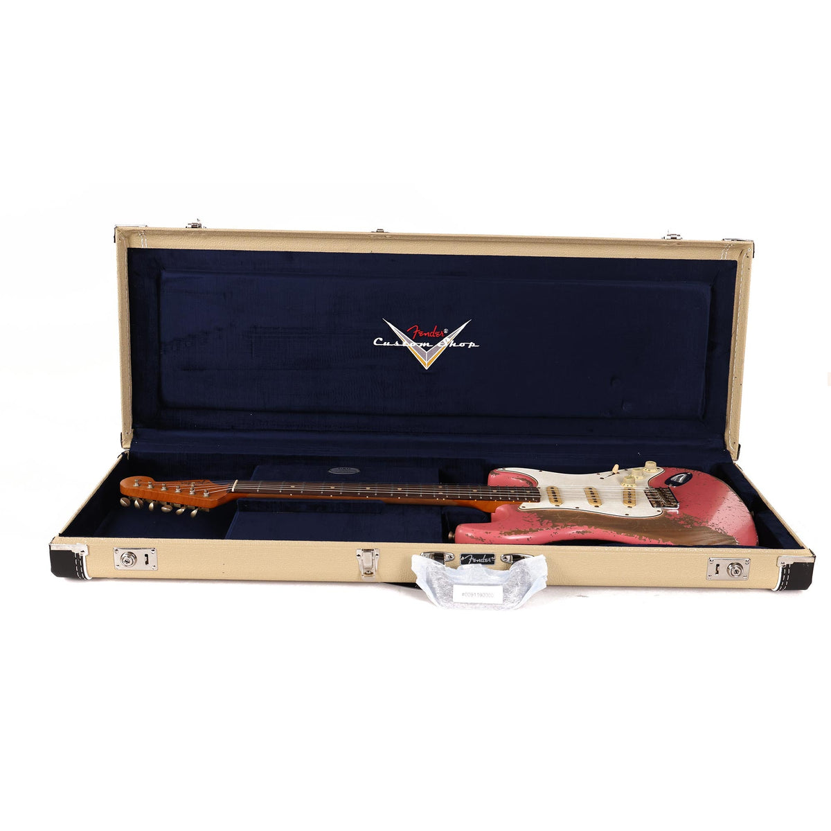 Fender Custom Shop 1962 Stratocaster Ultimate Relic Roasted Alder Stratocaster Masterbuilt Jason Smith Faded Coral Pink — 12