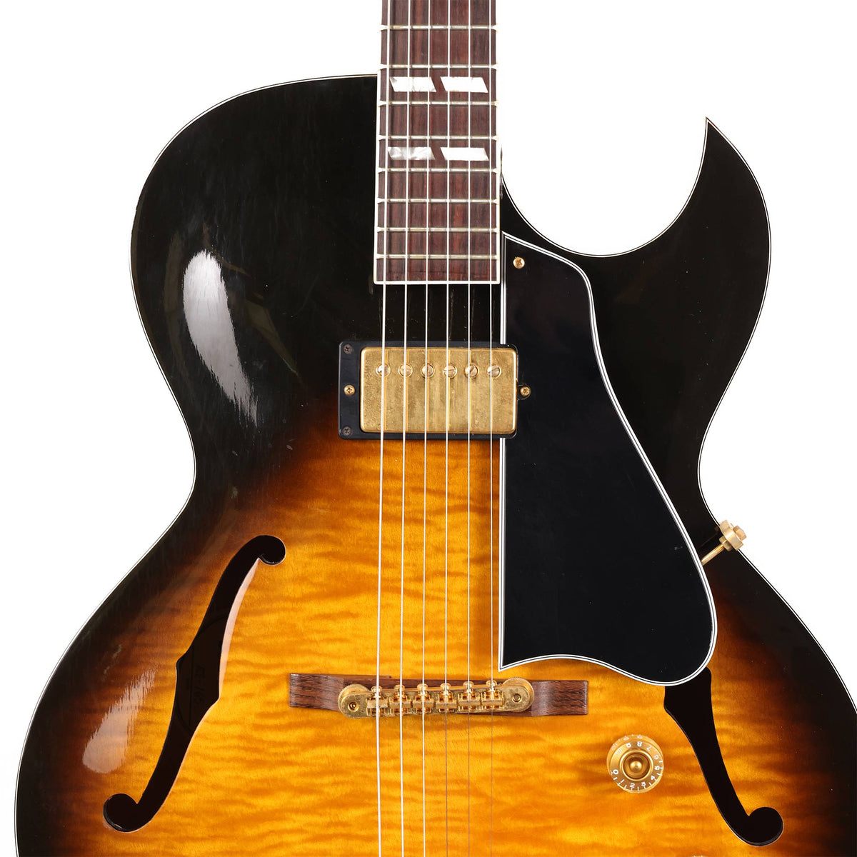 1992 Gibson ES-165 Herb Ellis Hollowbody Sunburst — 4