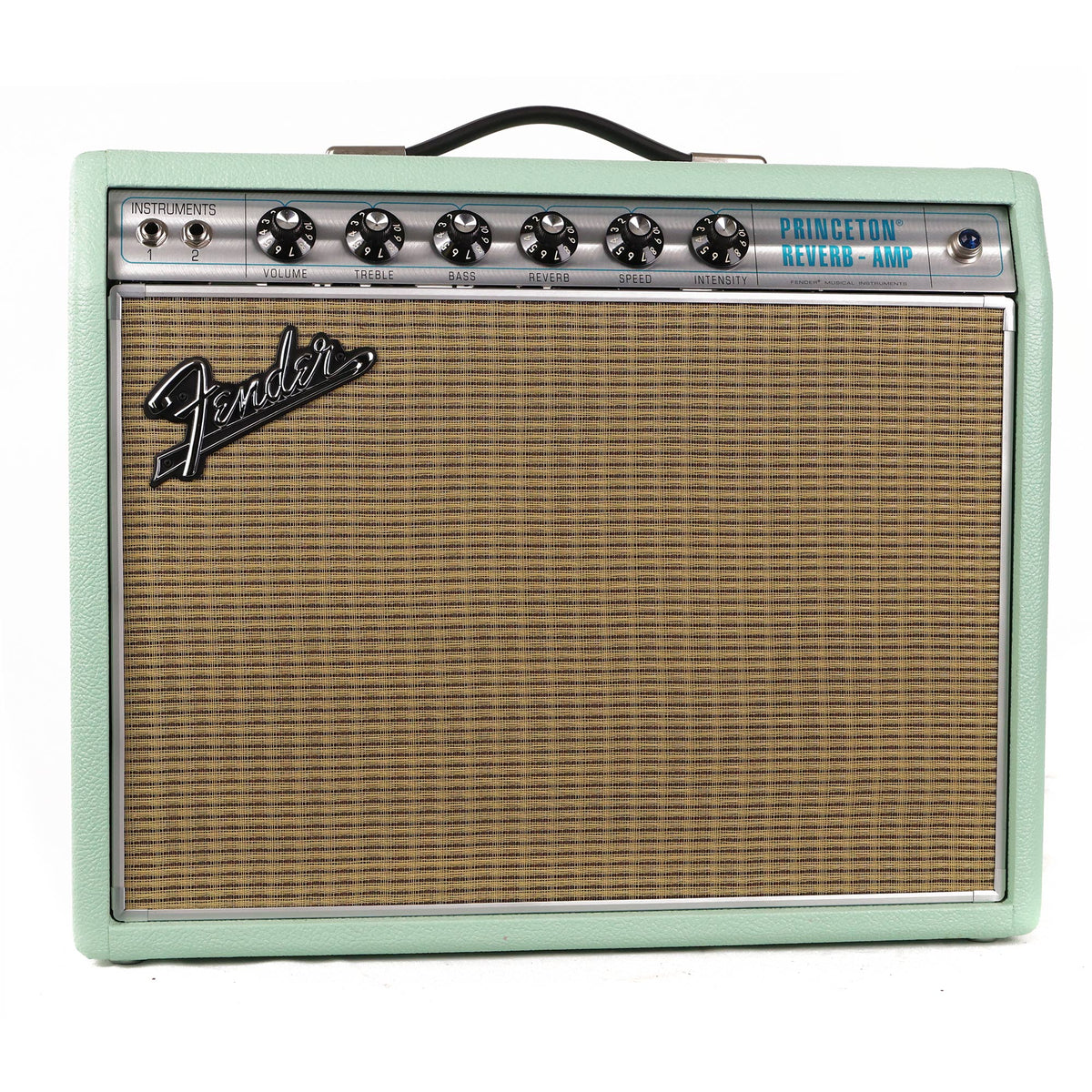 Fender FSR '68 Princeton Reverb Amplifier Surf Green with Celestion G10 — 2