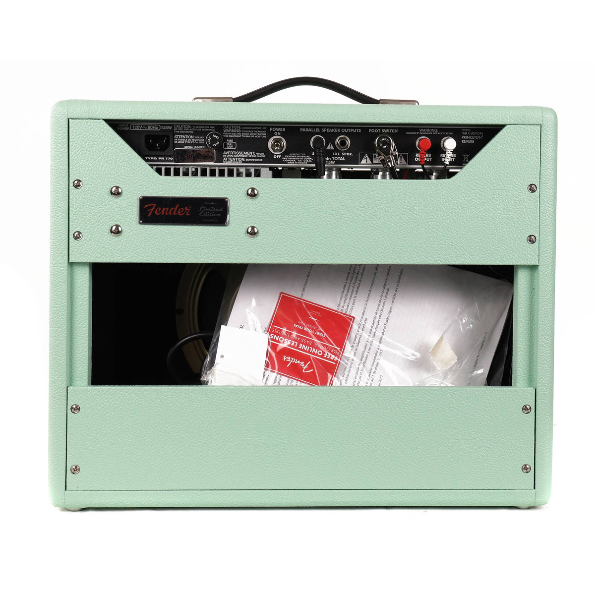 Fender FSR '68 Princeton Reverb Amplifier Surf Green with Celestion G10 — 4