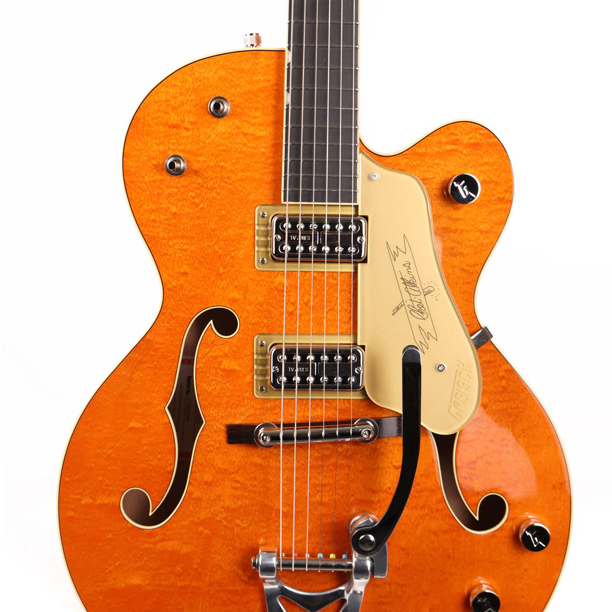 Gretsch G6120T-59GE Vintage Select 1959 Chet Atkins with Bigsby Vintage Orange Stain — 4
