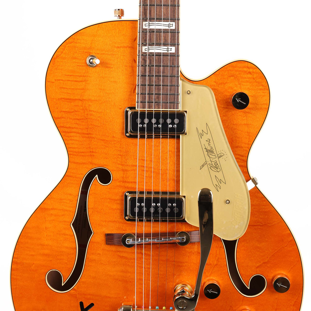 Gretsch G6120T-55GE Vintage Select 1955 Chet Atkins Vintage Orange Stain 2025 — 4