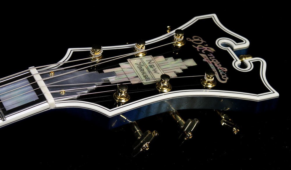 D'Angelico 2016 NAMM Display Masterbuilt Teardrop Archtop Electric Guitar Blueburst — 4