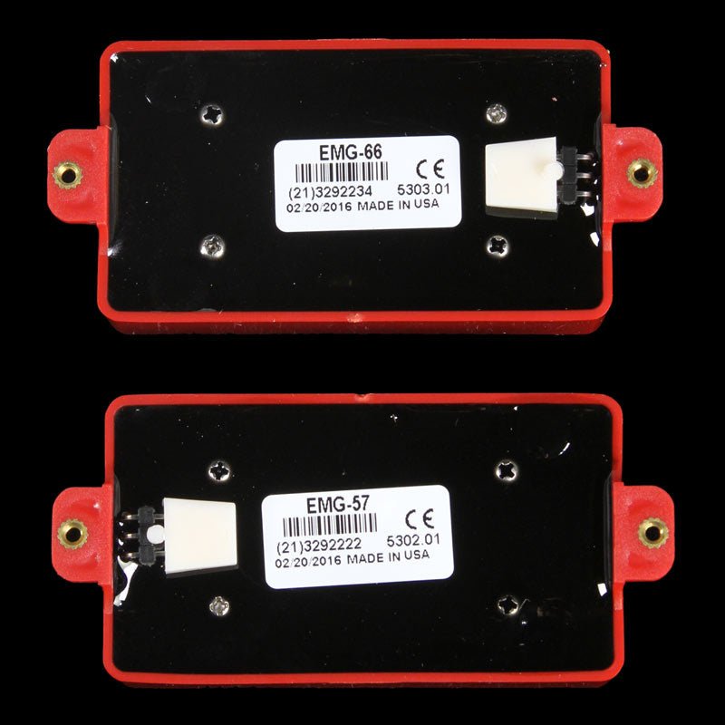 EMG Red Series 57/66 Electric Guitar Humbucker Pickups Set | The