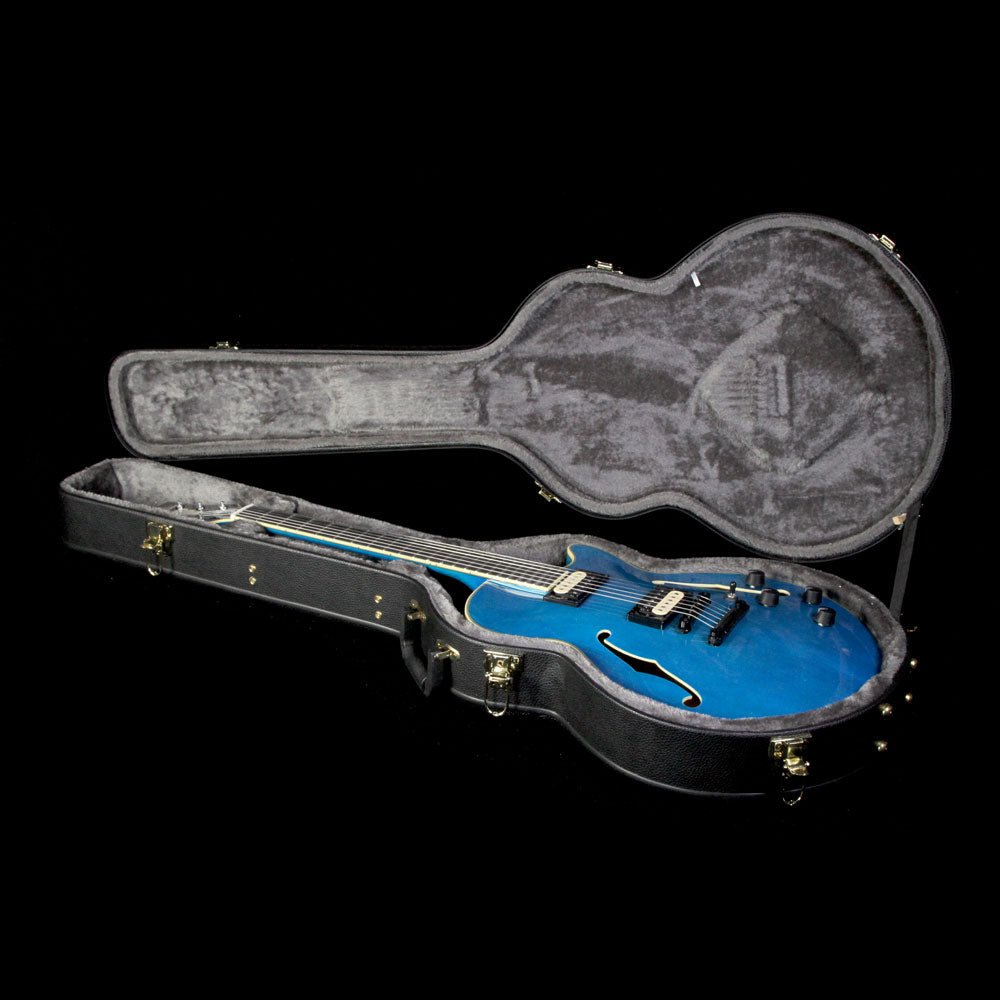 D'Angelico Deluxe Fabrizio Sotti SS Electric Guitar Transparent Blue — 5
